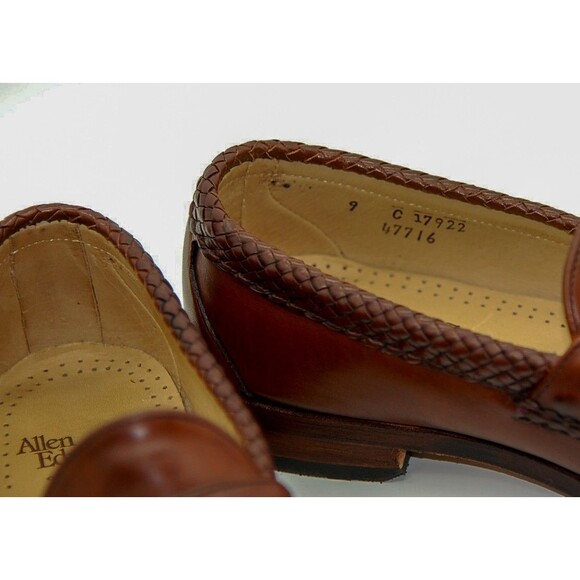Allen Edmonds Maxfield Tassel Loafers 47716 Chili Cognac Brown Sz 11 C 99% USA - Picture 2 of 11